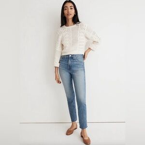 Madewell The Perfect Vintage Jean In Bainton Wash Raw Hem Edition Size 28